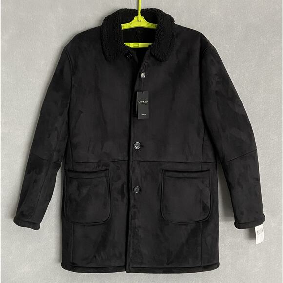 Lauren Ralph Lauren Men's 40REG Lefferts Classic-Fit Faux-Shearling Overcoat NEW